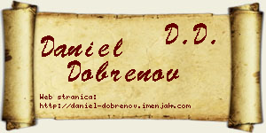 Daniel Dobrenov vizit kartica